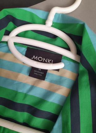 Monki стильная рубашка хлопок. р м сток3 фото