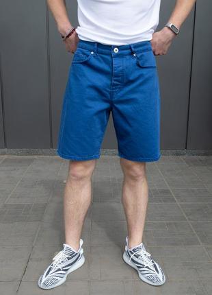 Шорты джинсовые мужские синие короткие. стиль "old money". элегантные, идеальные на лето!5 фото