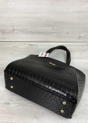Женская сумка черная кобра3 фото