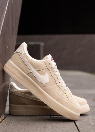 Мужские кроссовки stussy x nike air force 1 low fossil