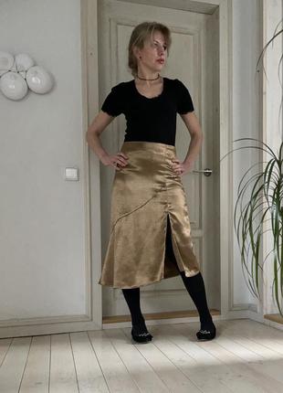 Асимметричная юбка на подкладке