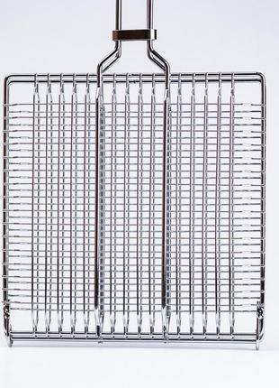 Решетка гриль для мангала 24х24х4 (см) - решетка для барбекю из нержавеющей стали