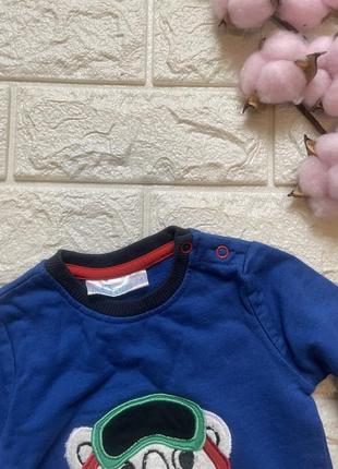 Свитшот свитер кофточка на мальчика 6-9 месяцев3 фото