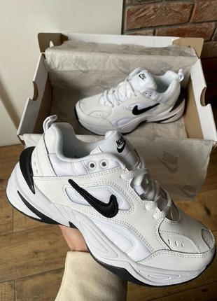 Жіночі кросівки nike m2k tekno "white black"2 фото