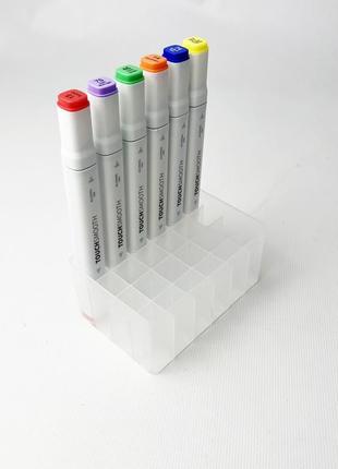 Підставка для маркерів органайзер для канцелярського приладдя 24 клітинок5 фото