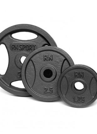 Гантеля розбірна rn-sport 26 кг металева (rn_qtr26)4 фото