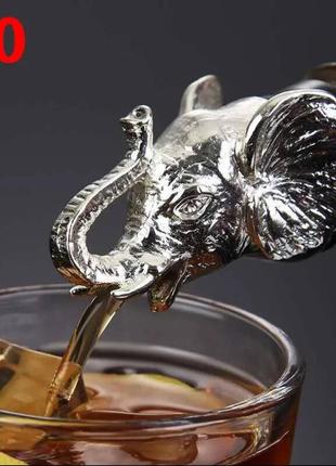 Колекційний дозатор топер єгерь в пляшку лійка у вигляді тварин слон