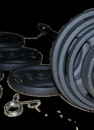 Лава для жиму універсальна readmeblack + олімпійська штанга з металевими дисками 65 кг rn-sport8 фото