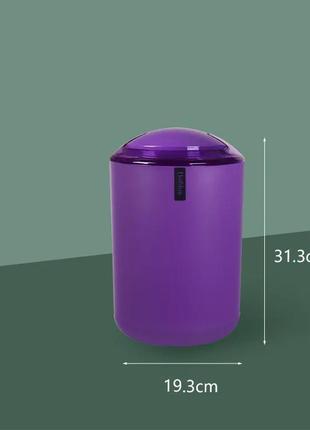Набор качественных стильных аксессуаров для ванной комнаты bathlux из 6 предметов, фиолетовый6 фото