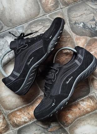 Кроссовки skechers relaxed fit memory poised black