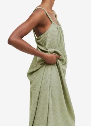 H&m платье сарафан с эффектом жатки4 фото