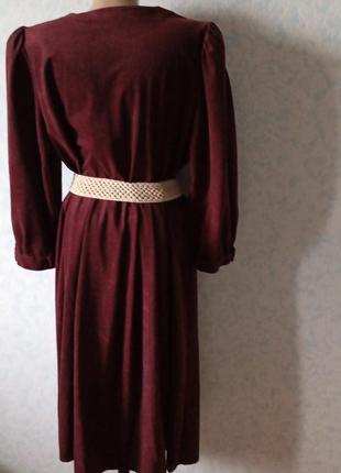 Платье женское,баварское с длинными рукавами,плотная ткань.винтаж.5 фото