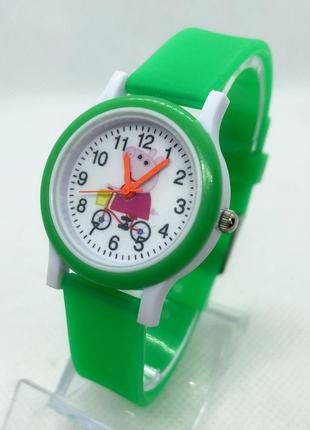 Детские наручные часы peppy зеленые (код: ibw653g)