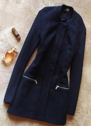 Якісний вовняний довгий бомбер пальто