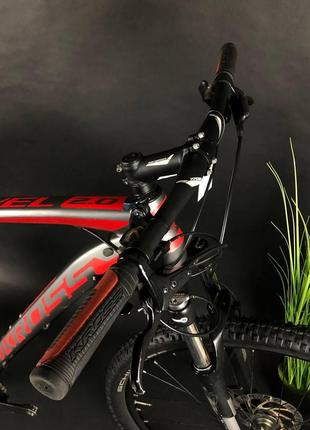 Велосипед вживаний 29" kross xl, сіро-червоний7 фото