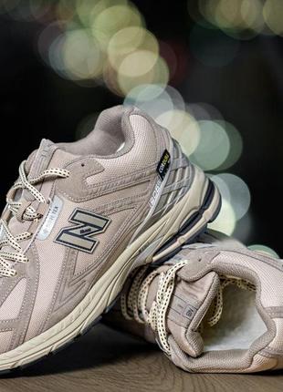 Кроссовки мужские зимние new balance 1906r winter beige ботинки нью беланс утепленные мехом бежевый