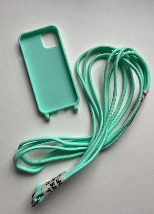 Чохол кросбоді crossbody для iphone для айфон чохол з мотузкою чохол з ремнем з пасом5 фото