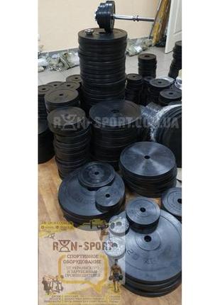 Диск rn-sport сталевий гумовий 10 кг - 51 мм5 фото