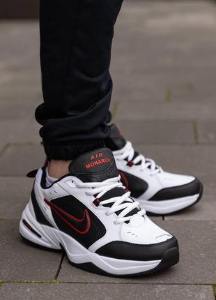 Кроссовки мужские, nike air monarch white black