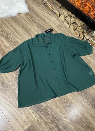 Блуза блузка нова темно зелена dimanaf5 фото