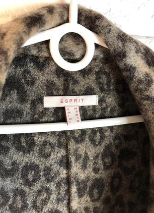 Тренд! стильный шерстяной кардиган в леопардовый принт. тонкое шерстяное пальто, кардиган с карманами6 фото