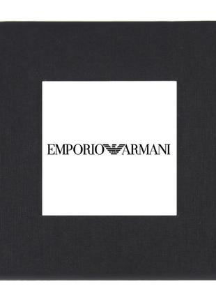 Подарункова упаковка - коробка для годинників, emporio armani (емпоріо армані) чорний з білим ( код: ibw108-6