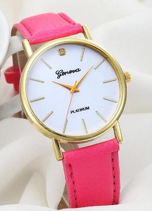 Стильные женские наручные часы розовые1 фото