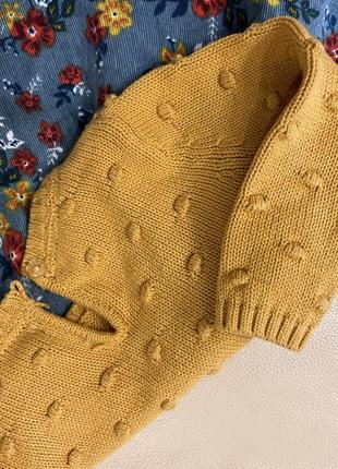 Классное платье- обманка со свитером 3-6 мес рост 68 на девочку в трендовых цветах3 фото