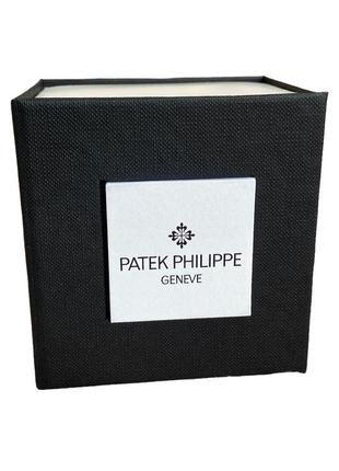 Подарункова упаковка - коробка для годинника patek philippe geneve (патек філіп) чорно-біла ( код: ibw108-2 )3 фото