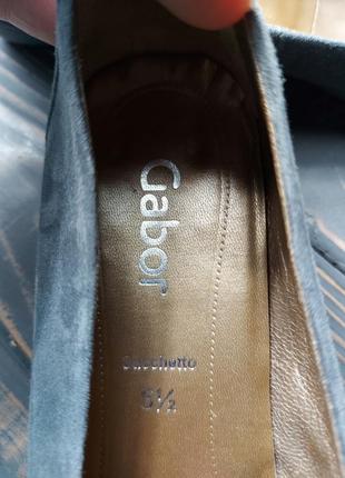 Gabor, надежный немецкий бренд, туфельки очень удобные, нат.замша, размер 38.5.6 фото