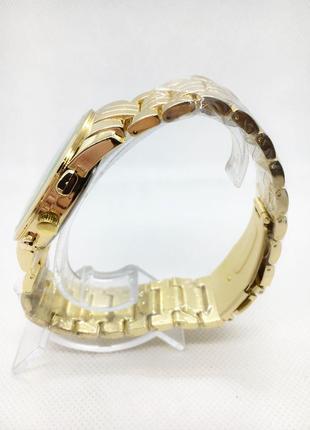 Часы наручные мужские тоmmy нilfigеr (томми хилфигер), золотистые с черным циферблатом ( код: ibw743yb )3 фото