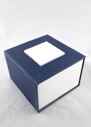 Подарочная коробка для часов с подушечкой сине-белая ( код: ibw028zo )