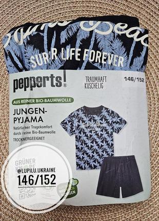 Pepperts піжама / літній комплект на хлопчика 146/152 р шорти пижама на мальчика летняя шорты футболка
