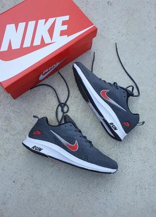 Nike zoom •dark grey• кросівки в сітку спортивні