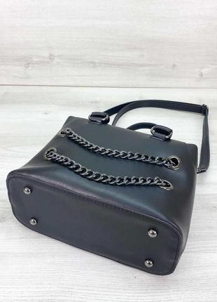 Женская сумка «jean» черная4 фото