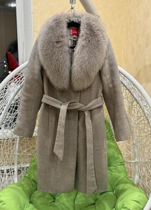 Кашемировое пальто зима