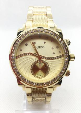 Годинник жіночий наручний guess (гесс), золото з білим циферблатом ( код: ibw656yy )2 фото