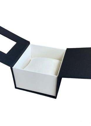 Подарункова упаковка - коробка для годин tommy hilfiger (томмі хілфігер) чорний з білим ( код: ibw108-12 )