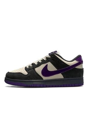 Nike sb dunk low x otomo katsuhiro grey purple1 фото