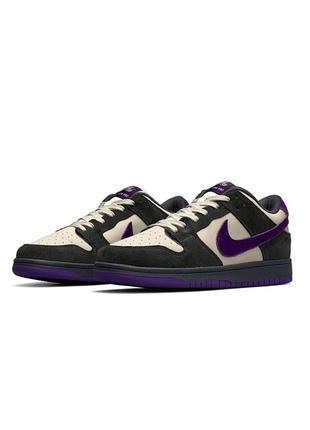 Nike sb dunk low x otomo katsuhiro grey purple3 фото