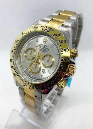 Мужские наручные часы комбинированные с белым циферблатом ( код: ibw186yso )1 фото