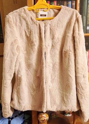 Меховый кардиган р.5 next