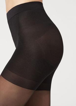 Моделюючі чорні колготи 30ден calzedonia total shaper