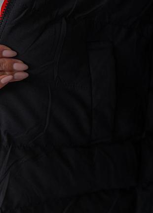 Куртка женская двусторонняя, цвет черно-красный,8 фото