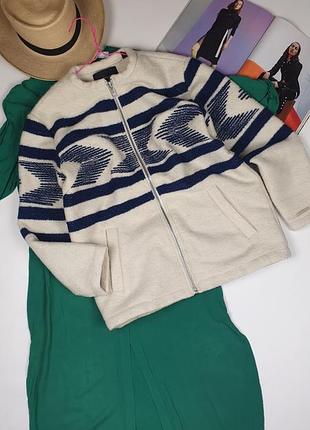 Вовняна куртка бомбер