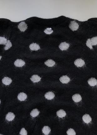 Мохеровый свитер в горошки twinset полушерсть7 фото