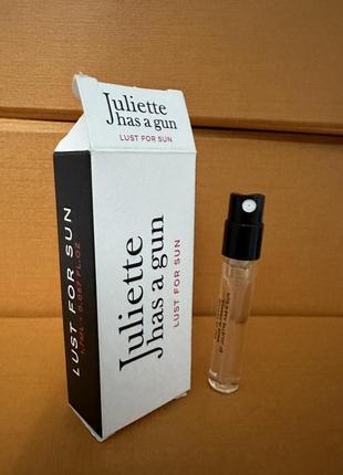 Оригинальный juliette has a gun lust for sun парфюмированная вода пробник