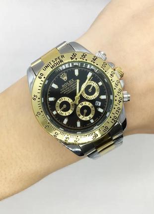 Чоловічий наручний годинник комбінований з чорним циферблатом ( код: ibw186ysb )5 фото