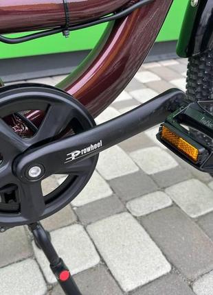 Електровелосипед cubic-bike electric 29" бордовий 500ват 10.4 а·год 48 в у багажнику8 фото