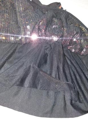 Шикарная пышная юбка в паетки на 10лет3 фото